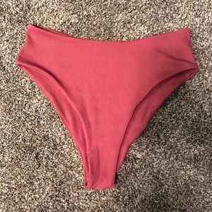 High Waisted Zaful Pink Bikini Bottoms